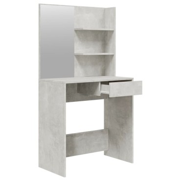 vidaXL Μπουντουάρ Σετ Γκρι Σκυροδέματος 74,5x40x141cm 1 τεμ.