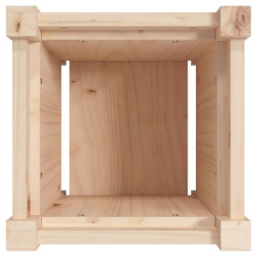 vidaXL Ζαρντινιέρα 31 x 31 x 31 εκ. από Μασίφ Ξύλο Πεύκου
