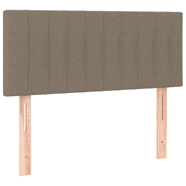 vidaXL Κεφαλάρι Κρεβατιού LED Taupe 90x5x78/88cm Υφασμάτινο 1 τεμ.