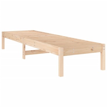 vidaXL Ξαπλώστρες 2 τεμ. 199,5x60x74cm από Μασίφ Ξύλο Πεύκου