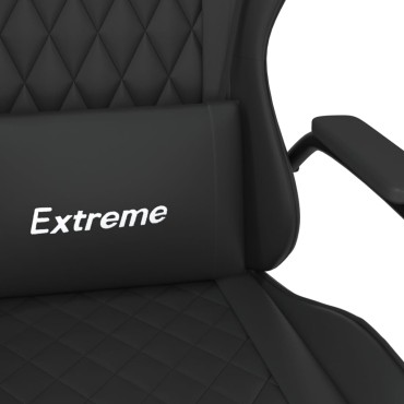 vidaXL Καρέκλα Gaming Μαύρη από Συνθετικό Δέρμα 54x61,5x(118,5-128)cm 1 τεμ.