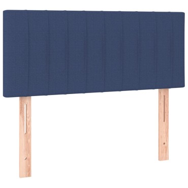 vidaXL Κεφαλάρι Κρεβατιού Μπλε 90x5x78/88cm Υφασμάτινο 1 τεμ.
