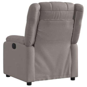 vidaXL Πολυθρόνα Ανακλινόμενη Taupe Υφασμάτινη 77x95x99cm 1 τεμ.
