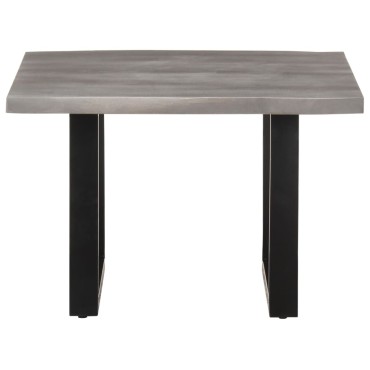 vidaXL Τραπεζάκι Σαλονιού Live Edge 60x60x40cm Μασίφ Ξύλο Ακακίας 1 τεμ.