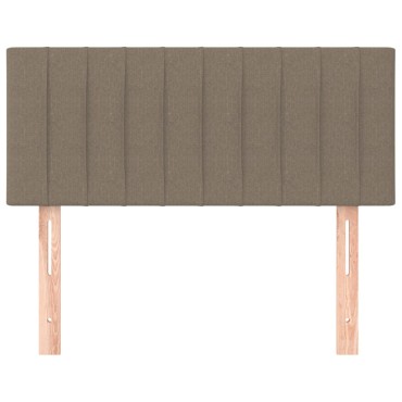 vidaXL Κεφαλάρι Κρεβατιού Taupe 90x5x78/88cm Υφασμάτινο 1 τεμ.