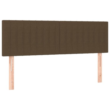 vidaXL Κεφαλάρια Κρεβατιού 2 τεμ. Σκ. Καφέ 72x5x78/88cm Υφασμάτινα
