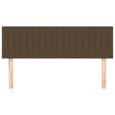 vidaXL Κεφαλάρια Κρεβατιού 2 τεμ. Σκ. Καφέ 72x5x78/88cm Υφασμάτινα