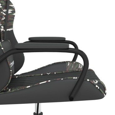 vidaXL Καρέκλα Gaming Μαύρο/Παραλλαγή από Συνθετικό Δέρμα 54x61,5x(118,5-128)cm 1 τεμ.