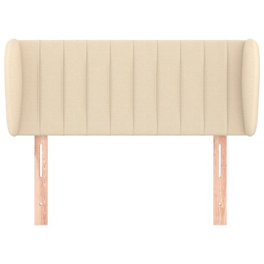 vidaXL Κεφαλάρι με Πτερύγια Κρεμ 93x23x78/88cm Υφασμάτινο 1 τεμ.