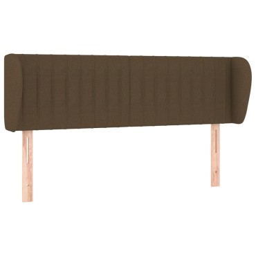 vidaXL Κεφαλάρι με Πτερύγια Σκούρο Καφέ 147x23x78/88cm Υφασμάτινο 1 τεμ.