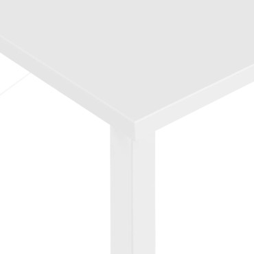 vidaXL Γραφείο Υπολογιστή Λευκό 80x40x72cm από MDF και Μέταλλο 1 τεμ.