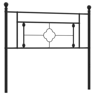 vidaXL Κεφαλάρι Μαύρο Μεταλλικό 112x3x97cm 1 τεμ.