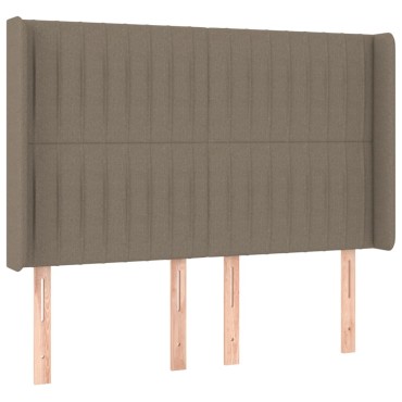 vidaXL Κεφαλάρι με Πτερύγια Taupe 147x16x118/128cm Υφασμάτινο 1 τεμ.