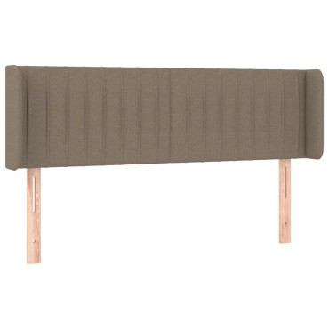 vidaXL Κεφαλάρι Κρεβατιού LED Taupe 147x16x78/88cm Υφασμάτινο 1 τεμ.