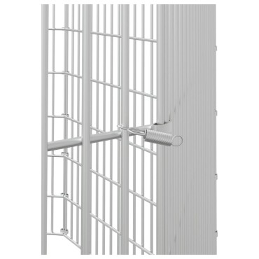 vidaXL Περίφραξη Ζώων Ελεύθερης Βοσκής 8 Πάνελ 54x60 εκ. Γαλβ. Σίδερο