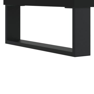 vidaXL Ντουλάπι Μπάνιου Μαύρο 65x33x60cm Επεξεργασμένο Ξύλο