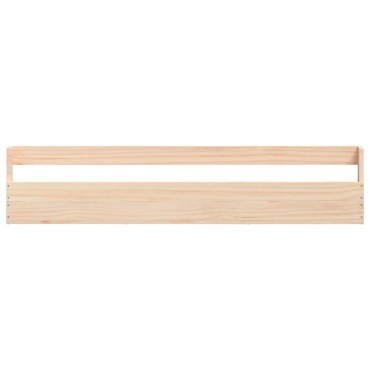 vidaXL Παπουτσοθήκες Επιτοίχιες 2 τεμ. 110x9x23cm Μασίφ Ξύλο Πεύκου