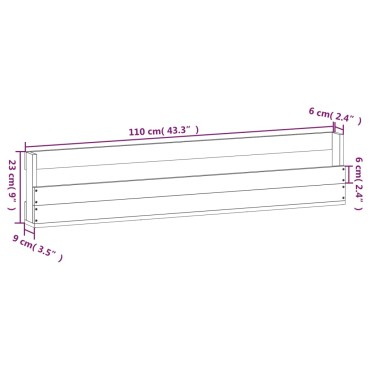 vidaXL Παπουτσοθήκες Επιτοίχιες 2 τεμ. 110x9x23cm Μασίφ Ξύλο Πεύκου