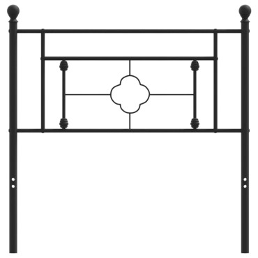 vidaXL Κεφαλάρι Μαύρο Μεταλλικό 95x3x97cm 1 τεμ.