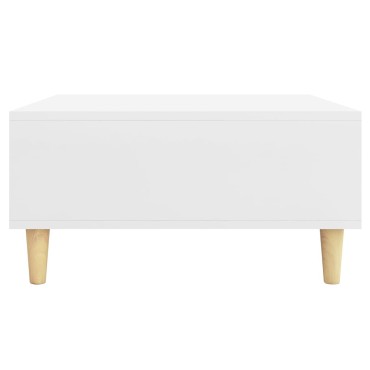 vidaXL Τραπεζάκι Σαλονιού Λευκό 60x60x30cm από Μοριοσανίδα 1 τεμ.
