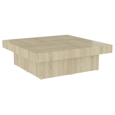 vidaXL Τραπεζάκι Σαλονιού Sonoma Δρυς 90x90x28cm Μοριοσανίδα 1 τεμ.