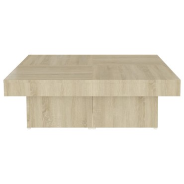 vidaXL Τραπεζάκι Σαλονιού Sonoma Δρυς 90x90x28cm Μοριοσανίδα 1 τεμ.