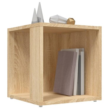 vidaXL Τραπέζι Βοηθητικό Sonoma Δρυς 33x33x34,5cm από Επεξ. Ξύλο