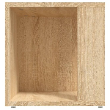 vidaXL Τραπέζι Βοηθητικό Sonoma Δρυς 33x33x34,5cm από Επεξ. Ξύλο