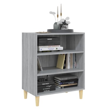 vidaXL Ραφιέρα Γκρι Sonoma 57x35x70cm από Επεξεργασμένο Ξύλο 1 τεμ.