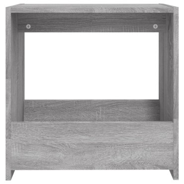 vidaXL Βοηθητικό Τραπέζι Γκρι Sonoma 50x26x50cm Επεξεργασμένο Ξύλο 1 τεμ.