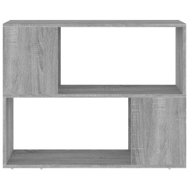 vidaXL Βιβλιοθήκη/Διαχωριστικό Χώρου Γκρι Sonoma 80x24x63cm 1 τεμ.