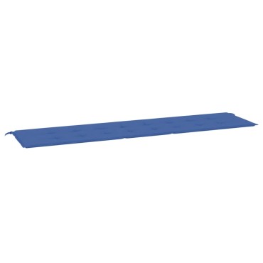 vidaXL Μαξιλάρι Πάγκου Κήπου Μπλε Ρουά 200x50x4cm Ύφασμα Oxford