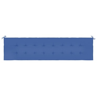 vidaXL Μαξιλάρι Πάγκου Κήπου Μπλε Ρουά 200x50x4cm Ύφασμα Oxford