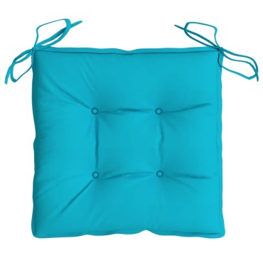 vidaXL Μαξιλάρια Καρέκλας 2 τεμ. Τιρκουάζ 50x50x7cm Oxford Ύφασμα