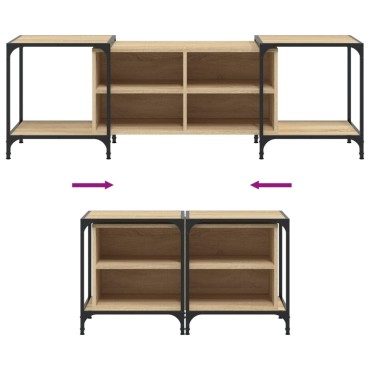 vidaXL Έπιπλο Τηλεόρασης Sonoma Δρυς 153x37x50cm Επεξεργασμένο Ξύλο