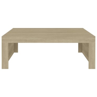 vidaXL Τραπεζάκι Σαλονιού Sonoma Δρυς 100x100x35cm από Επεξ. Ξύλο 1 τεμ.