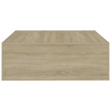 vidaXL Τραπεζάκι Σαλονιού Sonoma Δρυς 100x100x35cm από Επεξ. Ξύλο 1 τεμ.