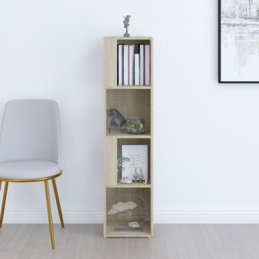 vidaXL Ντουλάπι Γωνία Sonoma Oak 33x33x132cm από Μοριοσανίδα 1 τεμ.