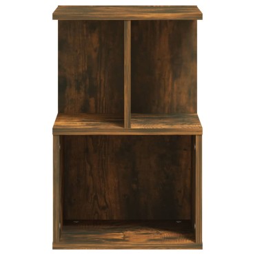 vidaXL Κομοδίνο Καπνιστή Δρυς 35x35x55cm από Επεξεργασμένο Ξύλο 1 τεμ.