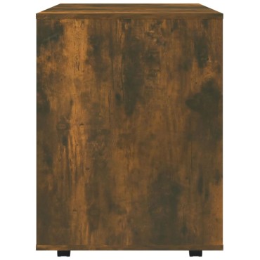 vidaXL Ντουλάπι Με Ροδάκια Καπνιστή Δρυς 60x53x72cm Επεξεργ. Ξύλο 1 τεμ.