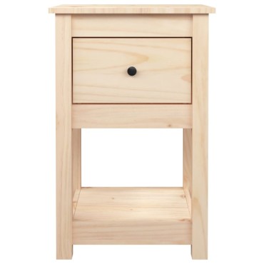 vidaXL Κομοδίνα 2 τεμ. 40x35x61,5cm από Μασίφ Ξύλο Πεύκου