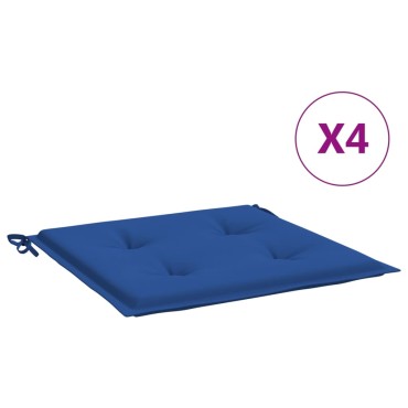 vidaXL Μαξιλάρια Καρέκλας Κήπου 2 τεμ. Μπορντό 40x40x4cm Υφασμάτινα