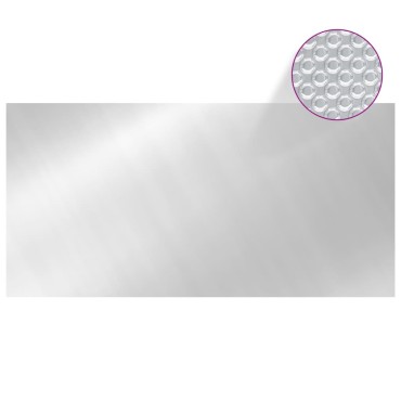 vidaXL Κάλυμμα Πισίνας Ασημί 549 x 274 εκ. από Πολυαιθυλένιο