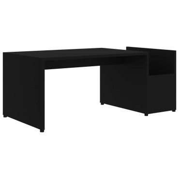 vidaXL Τραπεζάκι Σαλονιού Μαύρο 90x45x35cm από Επεξ. Ξύλο 1 τεμ.