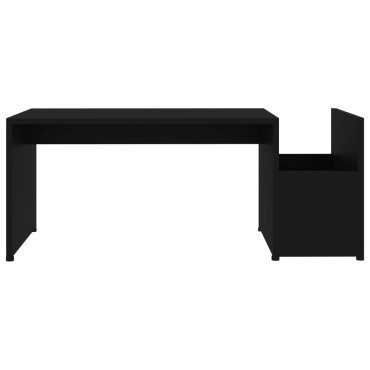 vidaXL Τραπεζάκι Σαλονιού Μαύρο 90x45x35cm από Επεξ. Ξύλο 1 τεμ.