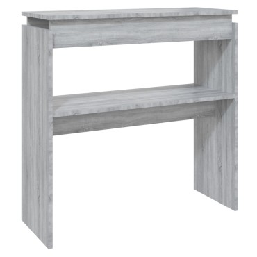 vidaXL Τραπέζι Κονσόλα Γκρι Sonoma 80x30x80cm Επεξεργασμένο Ξύλο 1 τεμ.