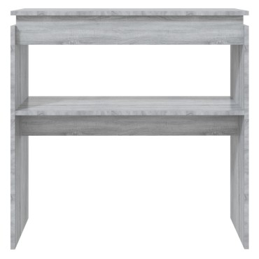 vidaXL Τραπέζι Κονσόλα Γκρι Sonoma 80x30x80cm Επεξεργασμένο Ξύλο 1 τεμ.