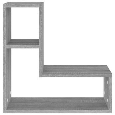 vidaXL Ραφιέρες Τοίχου 2 τεμ. Γκρι Sonoma 50 x15x50cm Επεξ. Ξύλο