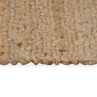 vidaXL Χαλί Χειροποίητο Φυσικό Χρώμα 120x180cm από Υφαντή Γιούτα