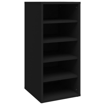 vidaXL Παπουτσοθήκη Μαύρη 31,5x35x70cm από Μοριοσανίδα
